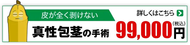 まったくむけないタイプ 真性包茎 99000円